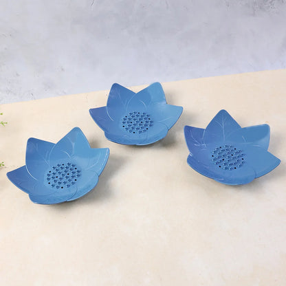 Supermom 3-piece Lotus Blossom Design Soap Holder Set - Zidbik