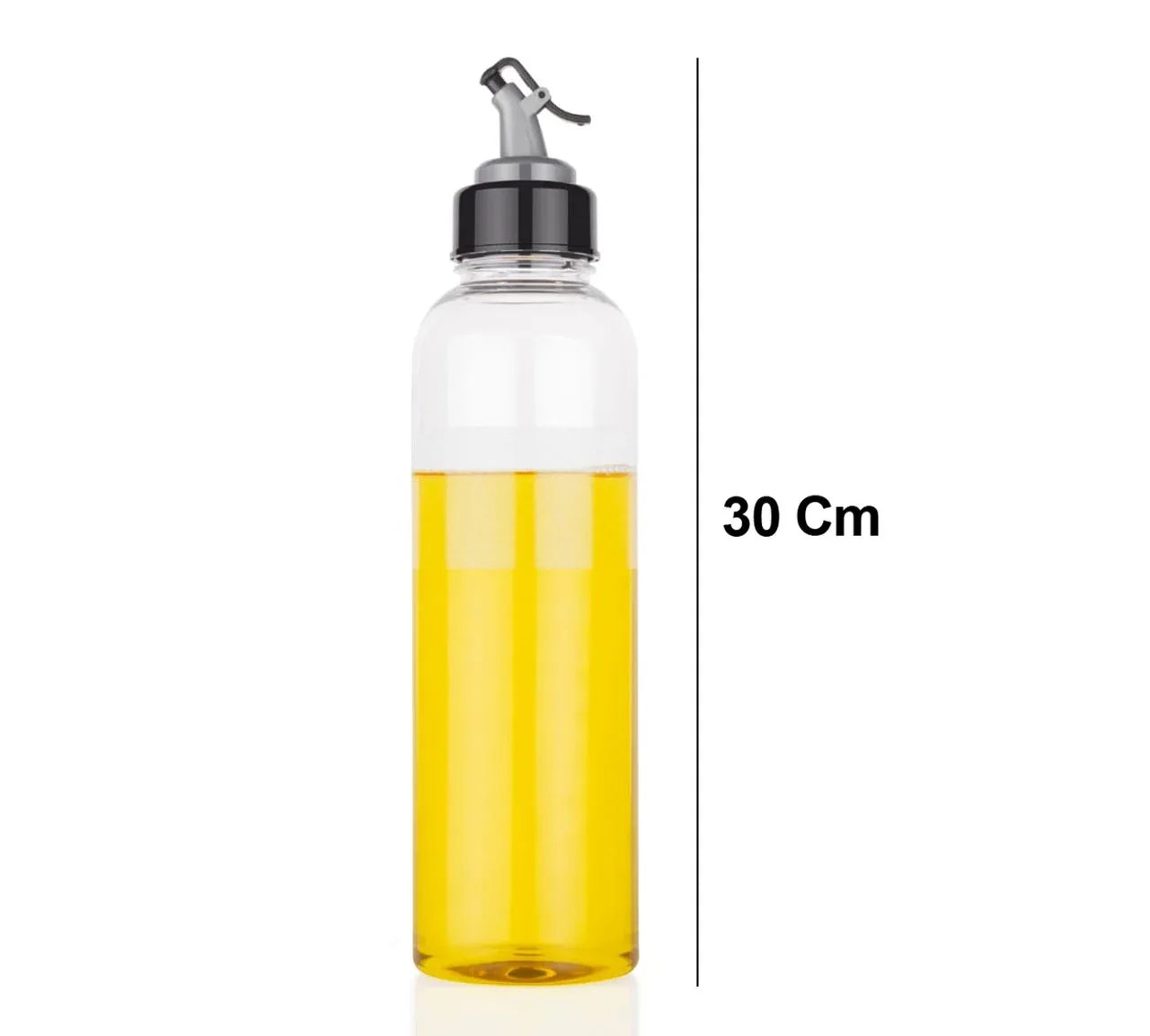 2346 Oil Dispenser Transparent Plastic Oil Bottle 1 Liter - Zidbik