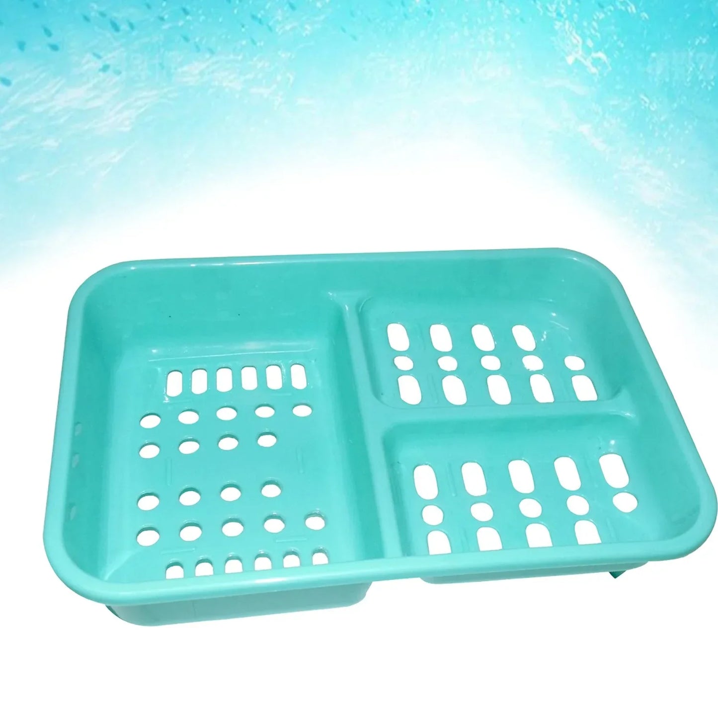 1130 3 In 1 Soap Keeping Plastic Case For Bathroom Use - Zidbik