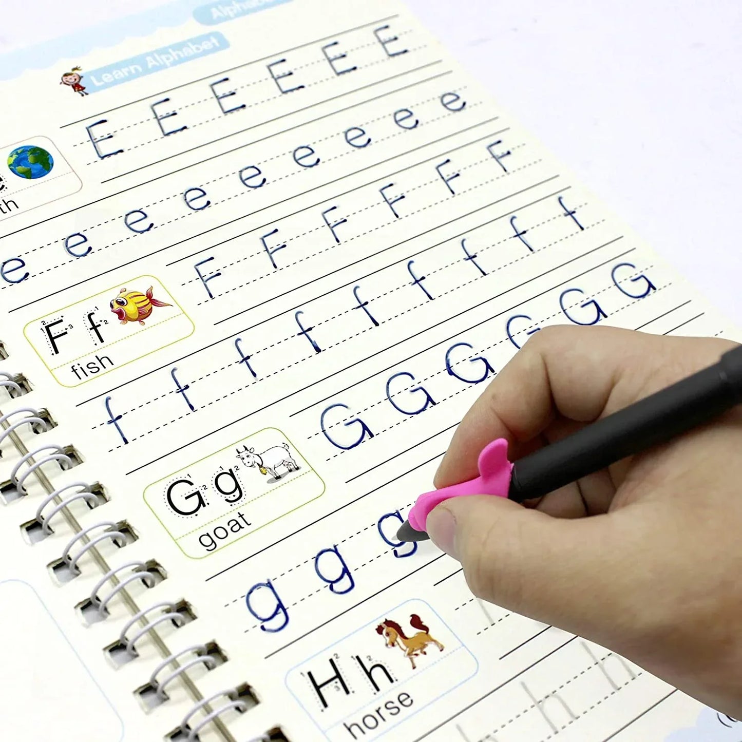 8075 4 Pc Magic Copybook Widely Used By Kids Childrens And Even Adults Also To Write Down Important Things Over It While Emergencies Etc. - Zidbik