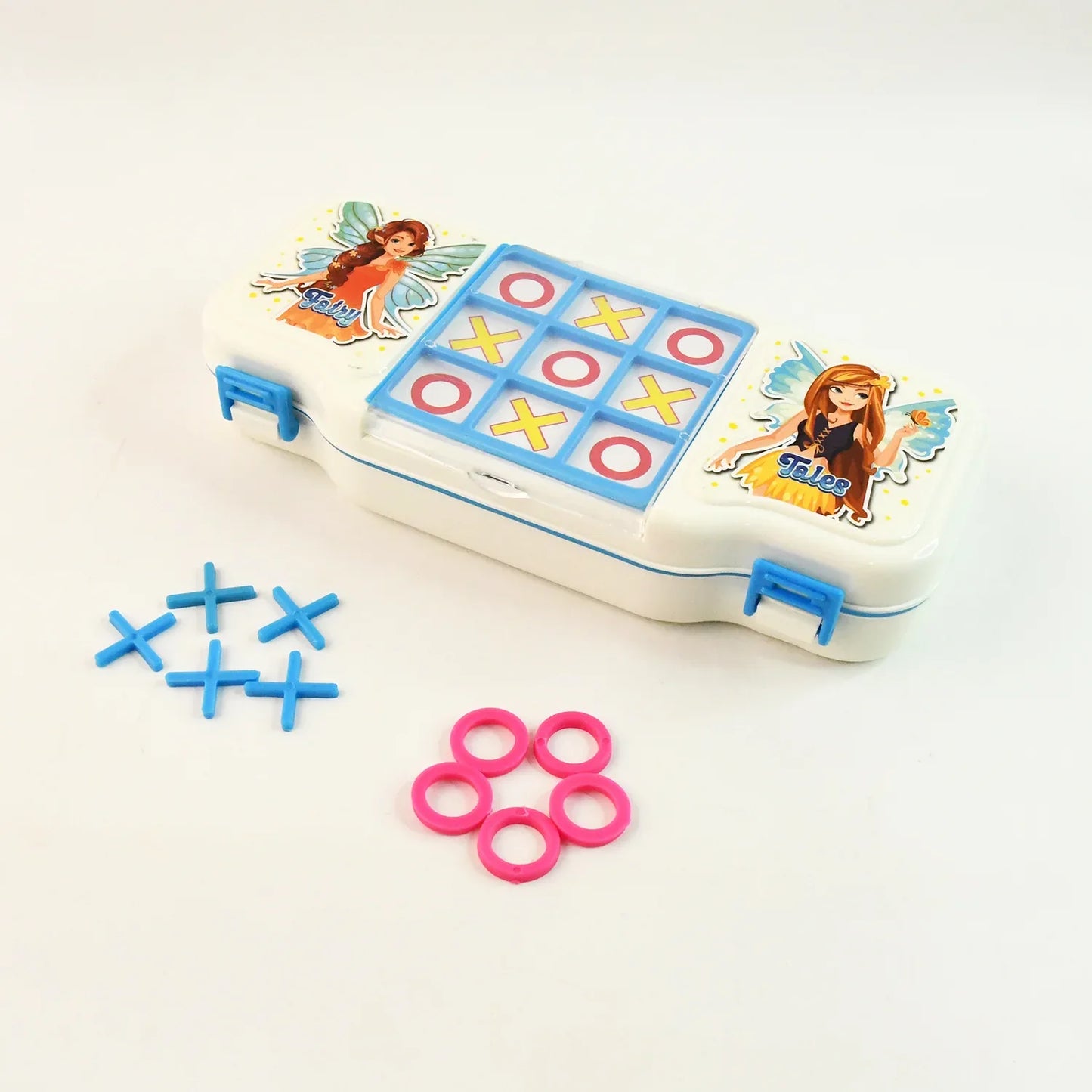 Kids Pencil Box With Built-in Tic Tac Toe Game - Zidbik