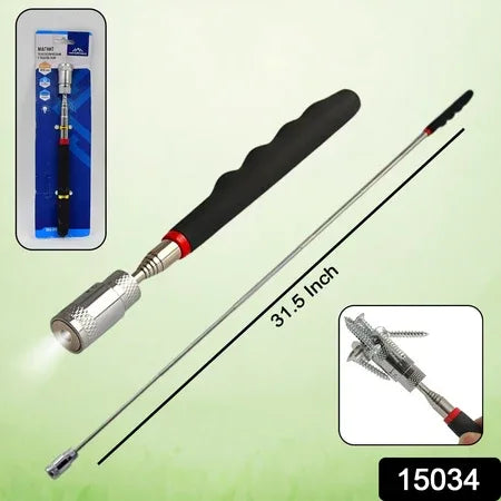 1 Pc Telescopic Pick Up Tool Magnetic Mini Led Magnet Tool - Zidbik