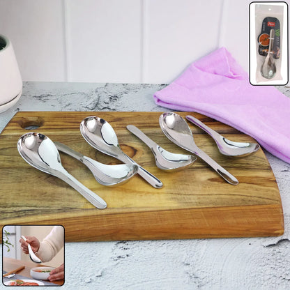 Apex Premium Stainless Steel Soup Spoon Set 6 Pieces - Zidbik