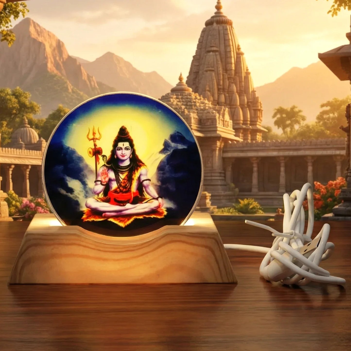 3d Creative Lord Shiva Led Night Lamp (1 Pc) - Zidbik
