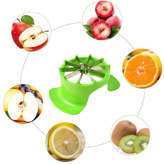 Apex Apple Cutter With Container  Unbreakable Abs Body  Stainless Steel Blades - Zidbik