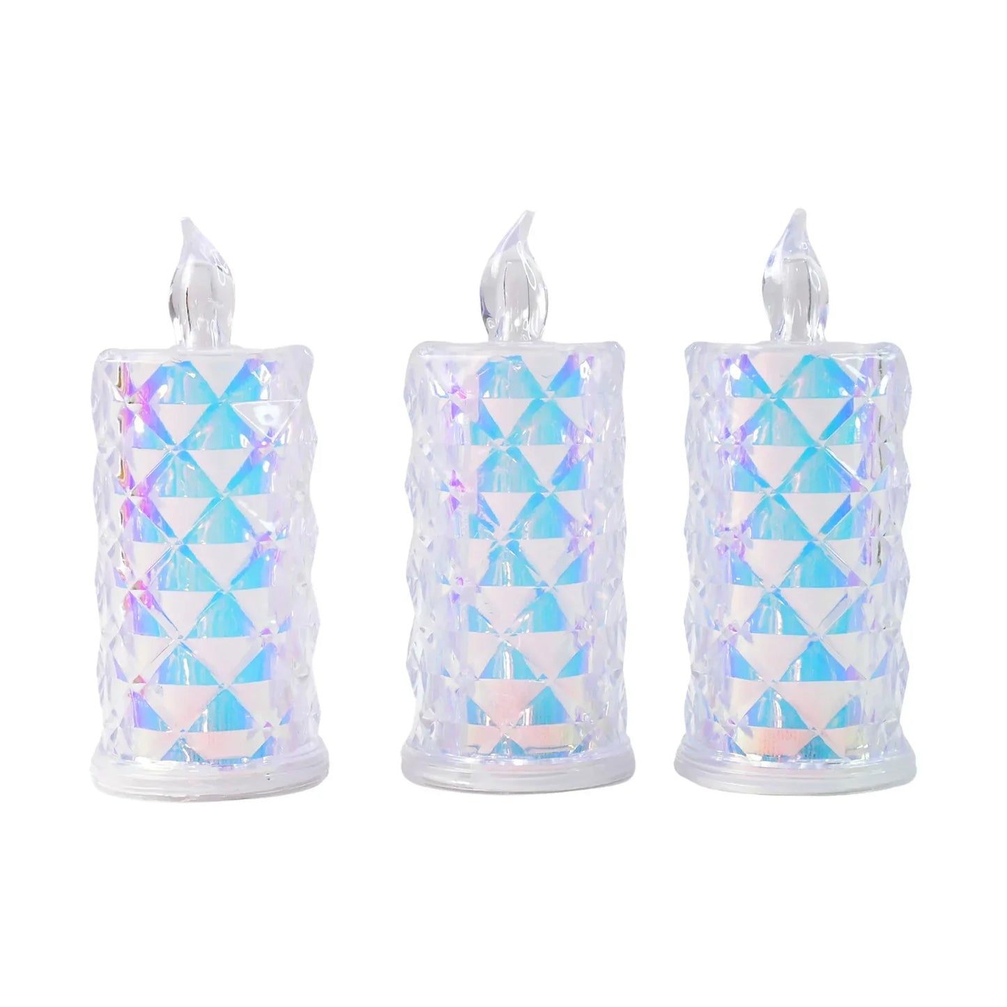 Led Flameless Decorative Candle Lights (3 Pc Set) - Zidbik
