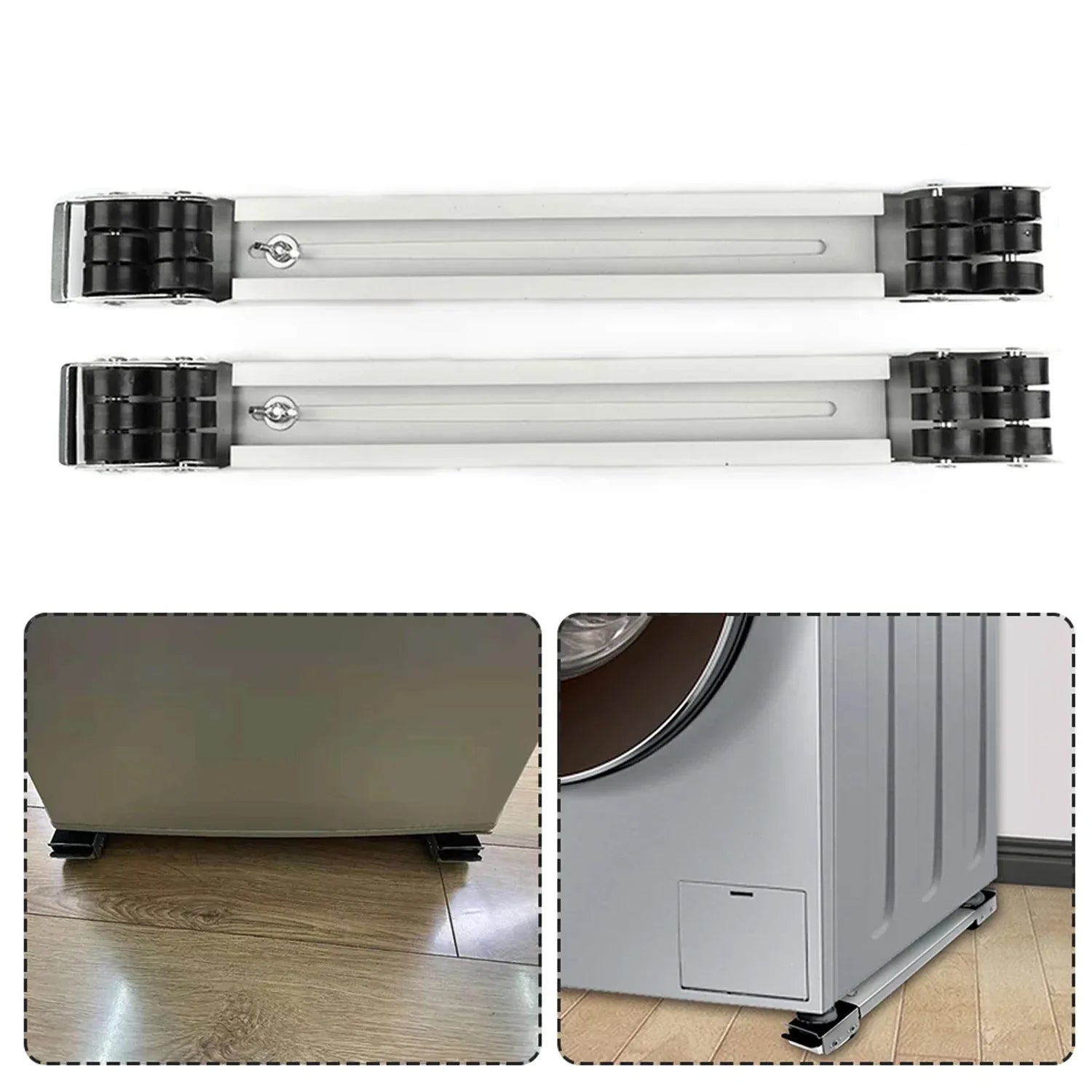 1694 2pc Castor Wheels Heavy Duty For Furniture Moving - Zidbik