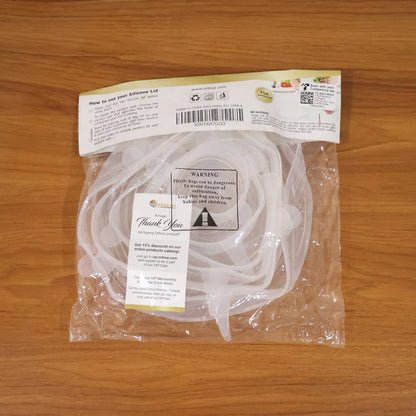 Reusable Stretchable Food Cover Set (6 Pc) - Zidbik