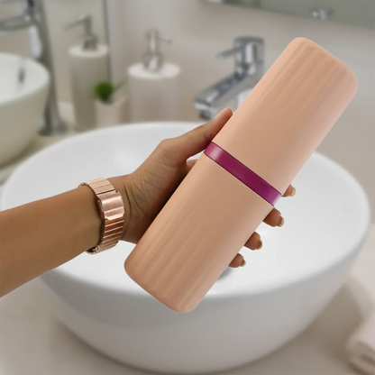 Plastic Hygienic Toothbrush Travel Portable Case (2 Pc) - Zidbik