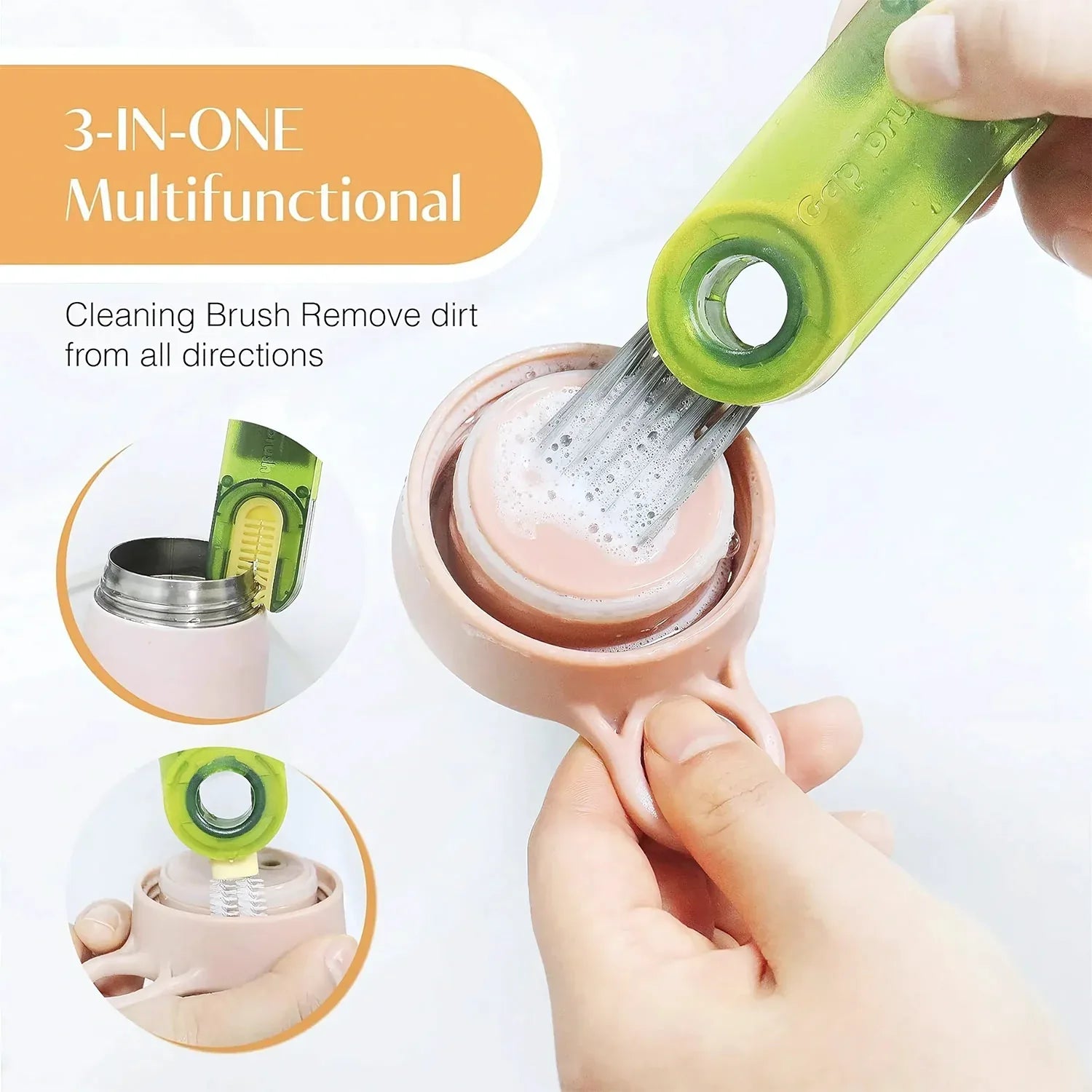 2-in-1 Multipurpose Cleaning Brush Tool (1 Pc) - Zidbik