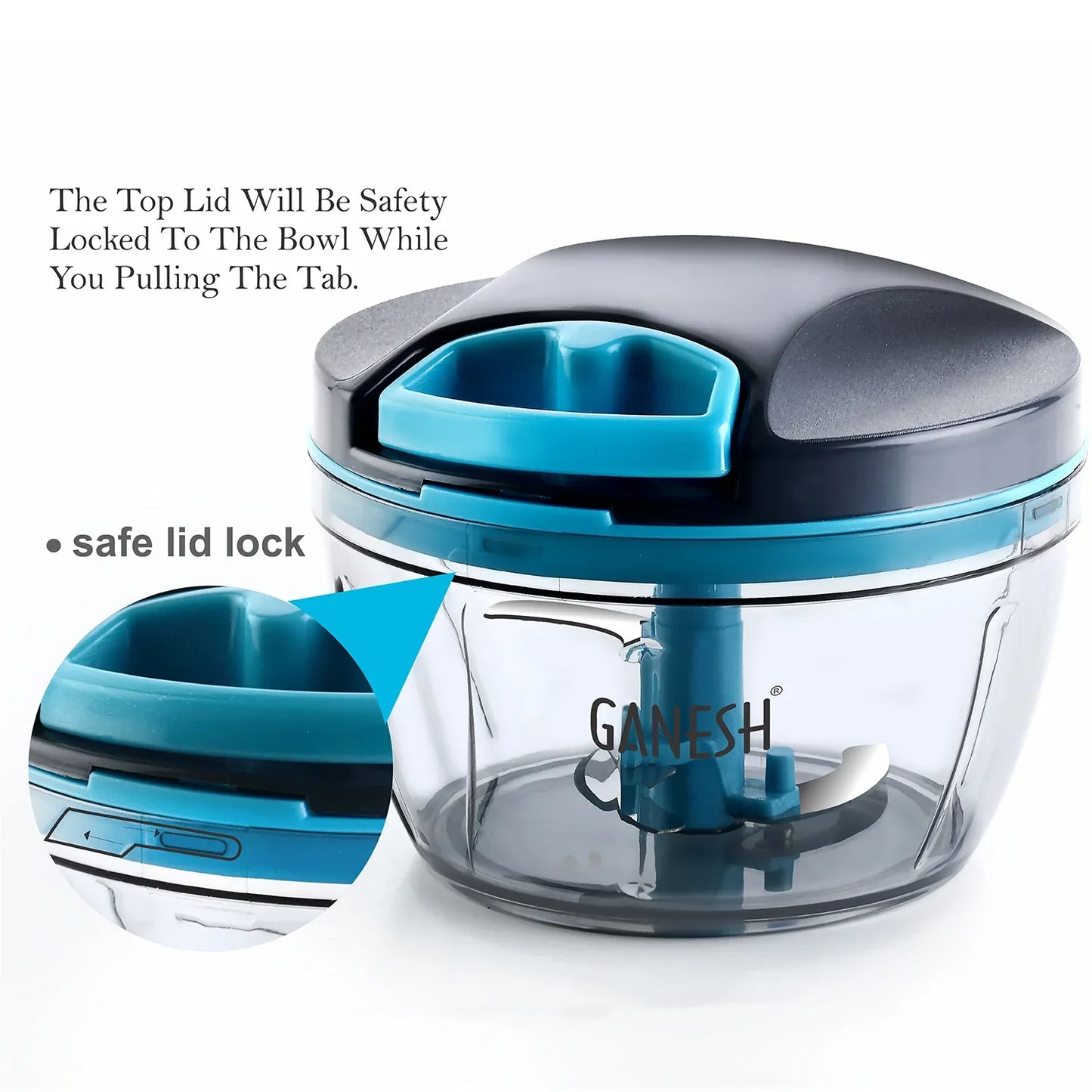 8106 Ganesh Wonder Chopper Grey (470ml) - Zidbik