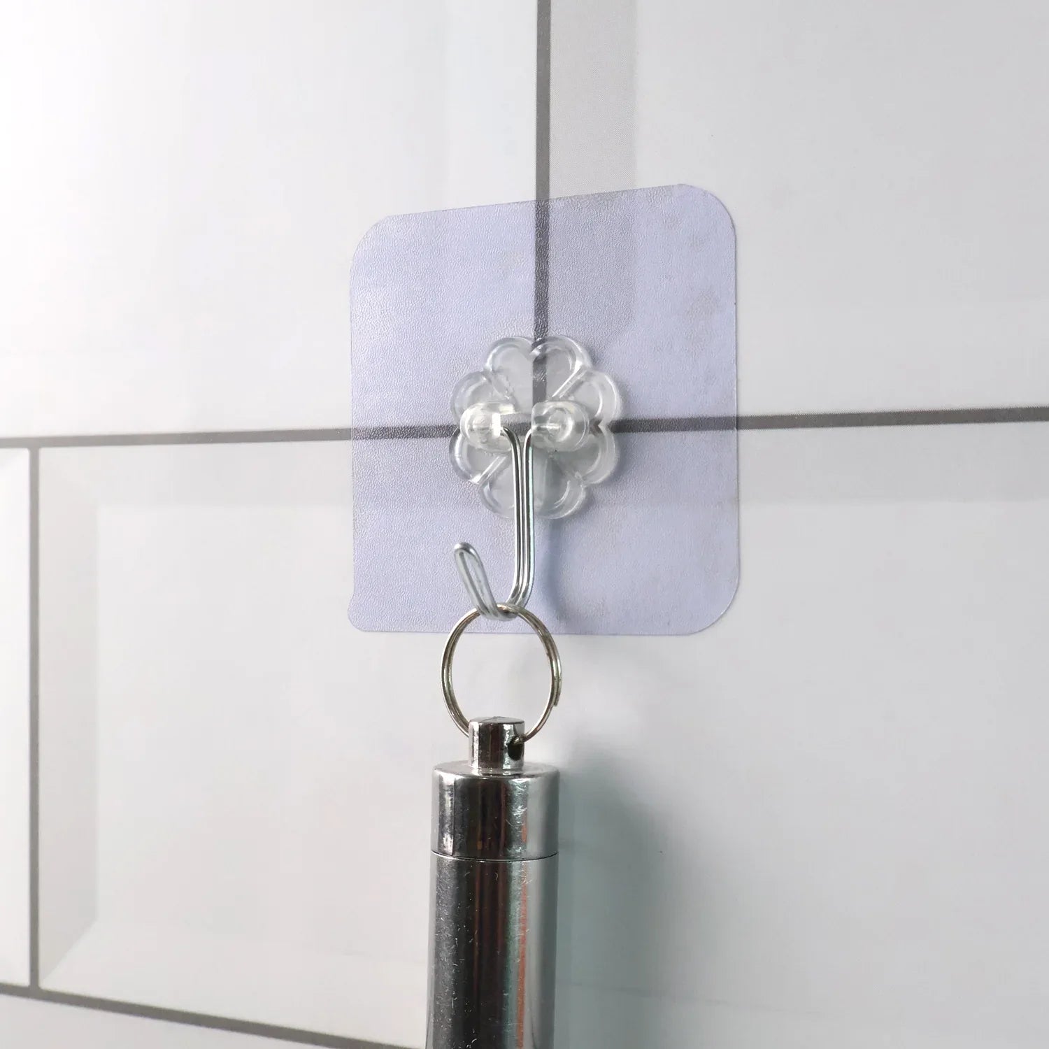 Heavy Duty Flower Adhesive Wall Hooks - (10 Pc Set) - Zidbik