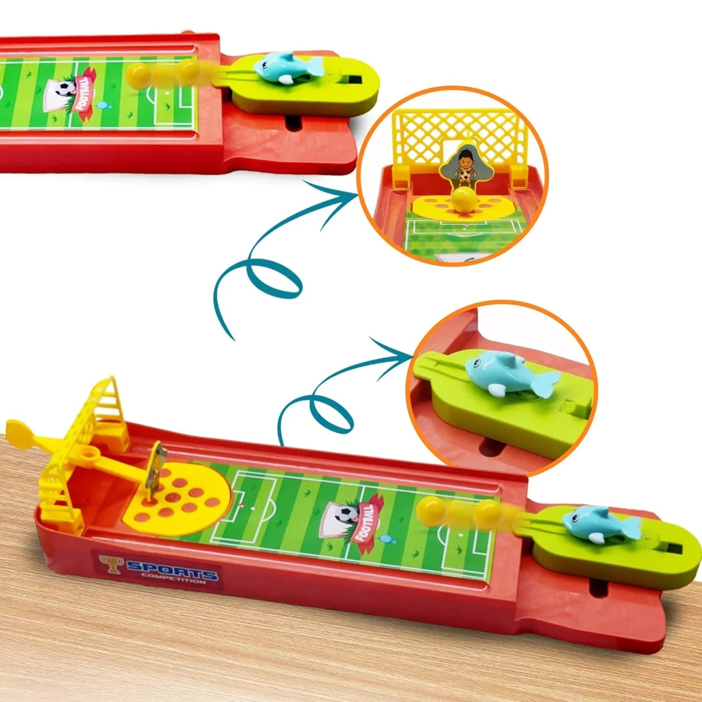 17863 Mini Table Top Finger Football Game For Kids-desktop Game For Kids Adults Fun Indoor Finger Bowling Game For Boys Girls Family Board Game - Zidbik