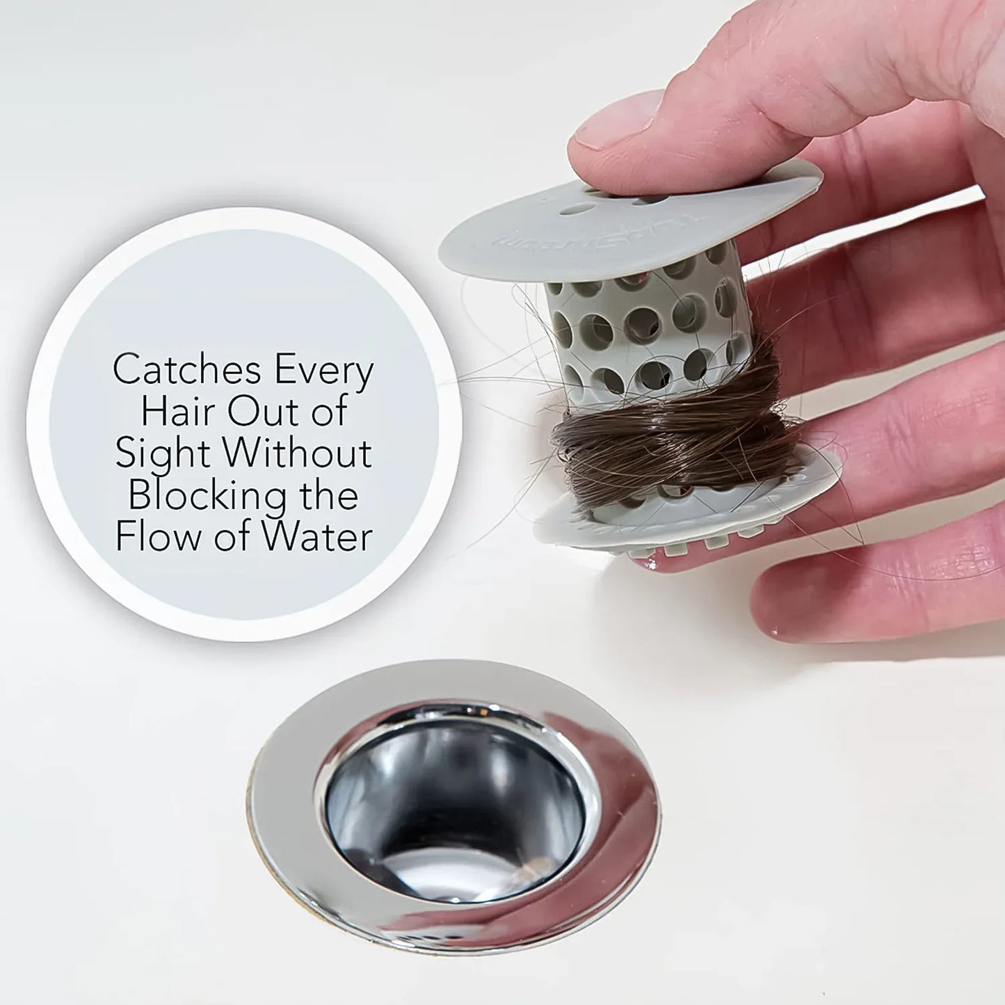 Universal Tub Drain Hair Catcher Strainer (1 Pc) - Zidbik