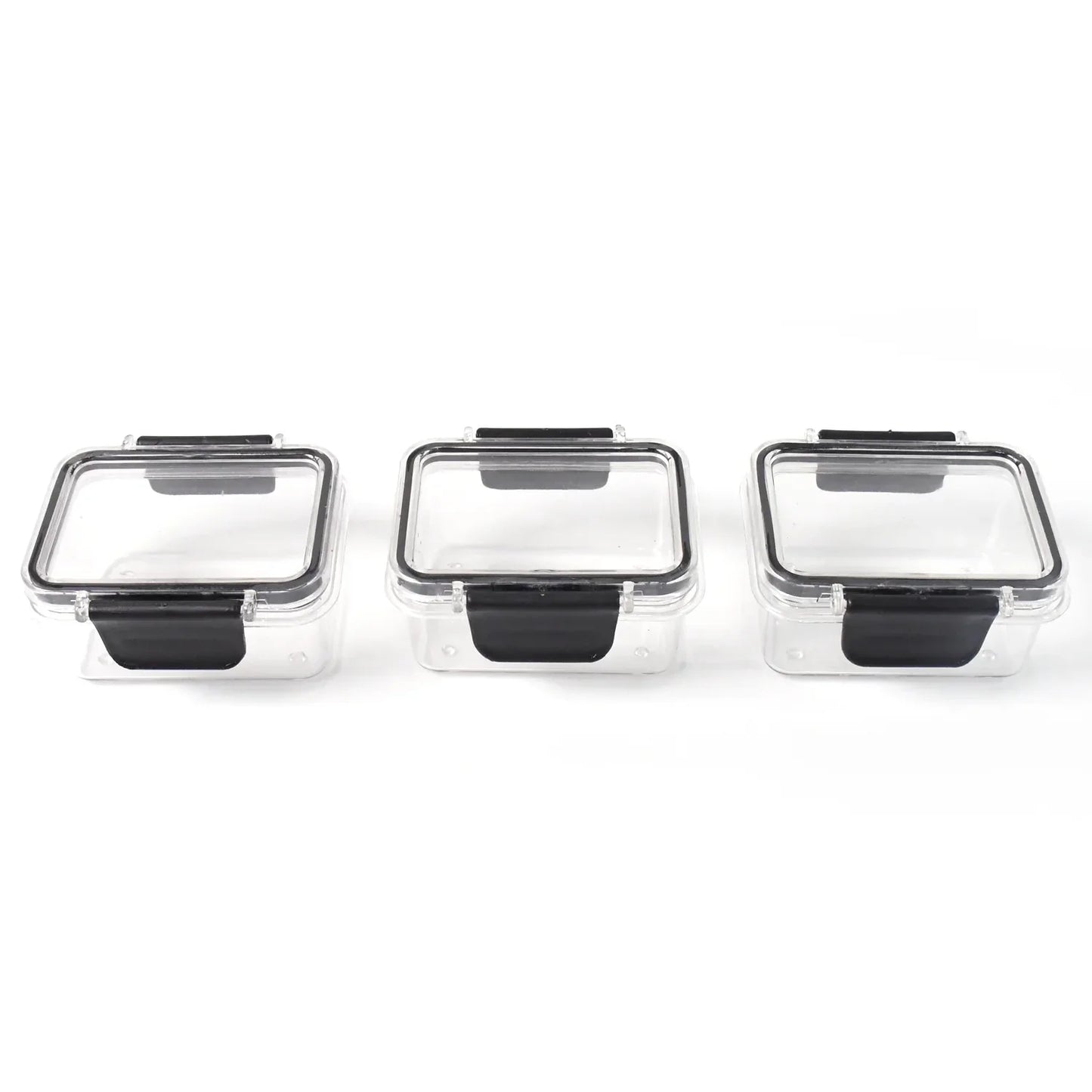 Kitchen Storage Container With Air Seal Lock Lid (3 Piece Set 250 Ml) - Zidbik
