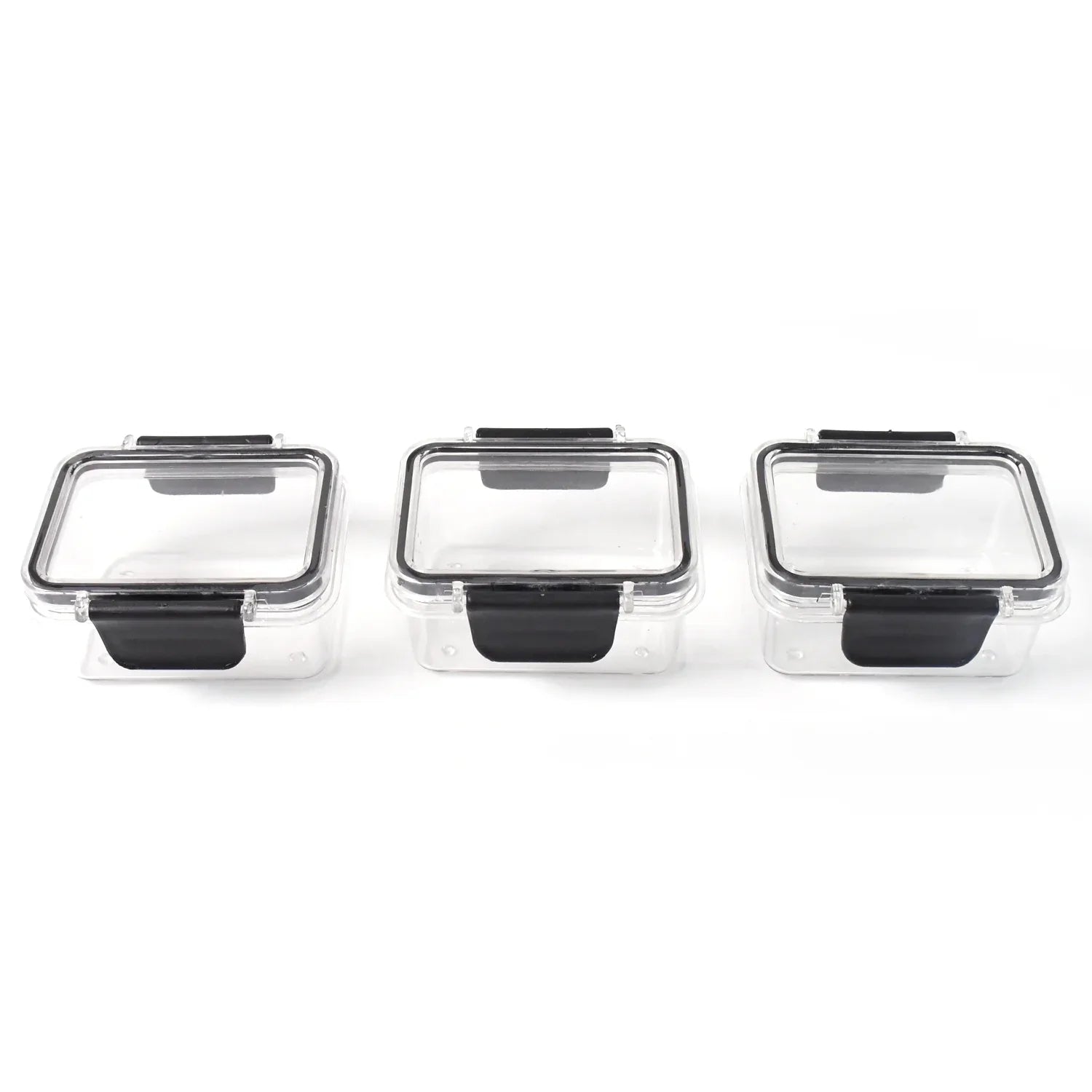 Kitchen Storage Container With Air Seal Lock Lid (3 Piece Set 250 Ml) - Zidbik