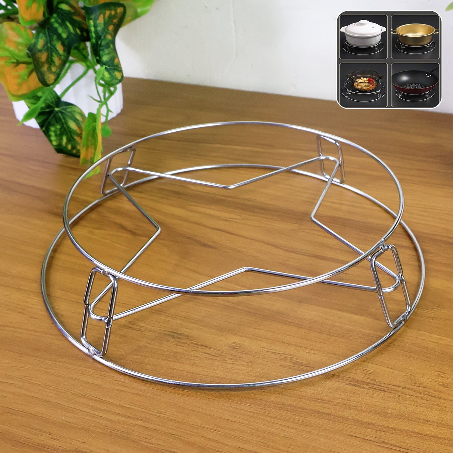 Heavy Duty Stainless Steel Gas Stove Stand (1 Pc) - Zidbik