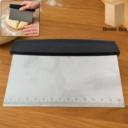 Premium Stainless Steel Dough Scraper (1 Pc) - Zidbik
