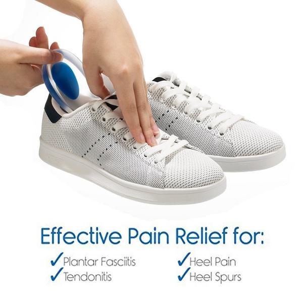 1413 Gel Heel Cups Silicon Heel Pad For Heel Ankle Pain - Zidbik
