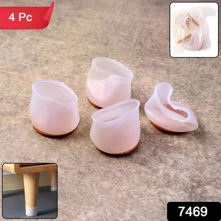 Premium Silicone Furniture Feet Pads (4 Pc Set Mix Color) - Zidbik