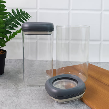 Supermom Airtight Kitchen Storage Containers  (2 Pc Set  1500 Ml) - Zidbik