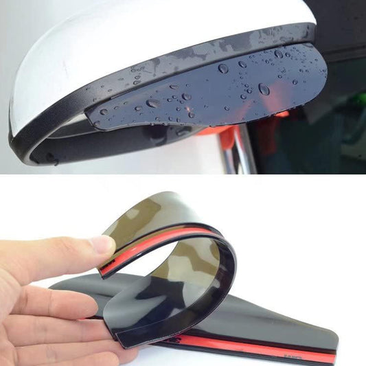 7562 1 Pair Mirror Rain Protector Car Rearview Mirror Rain Blades Car Back Mirror Eyebrow Rain Cover Car Rearview Mirror Eyebrow Covers Flexible Protection Rainproof Decoration Accessories (2 Pcs Set) - Zidbik