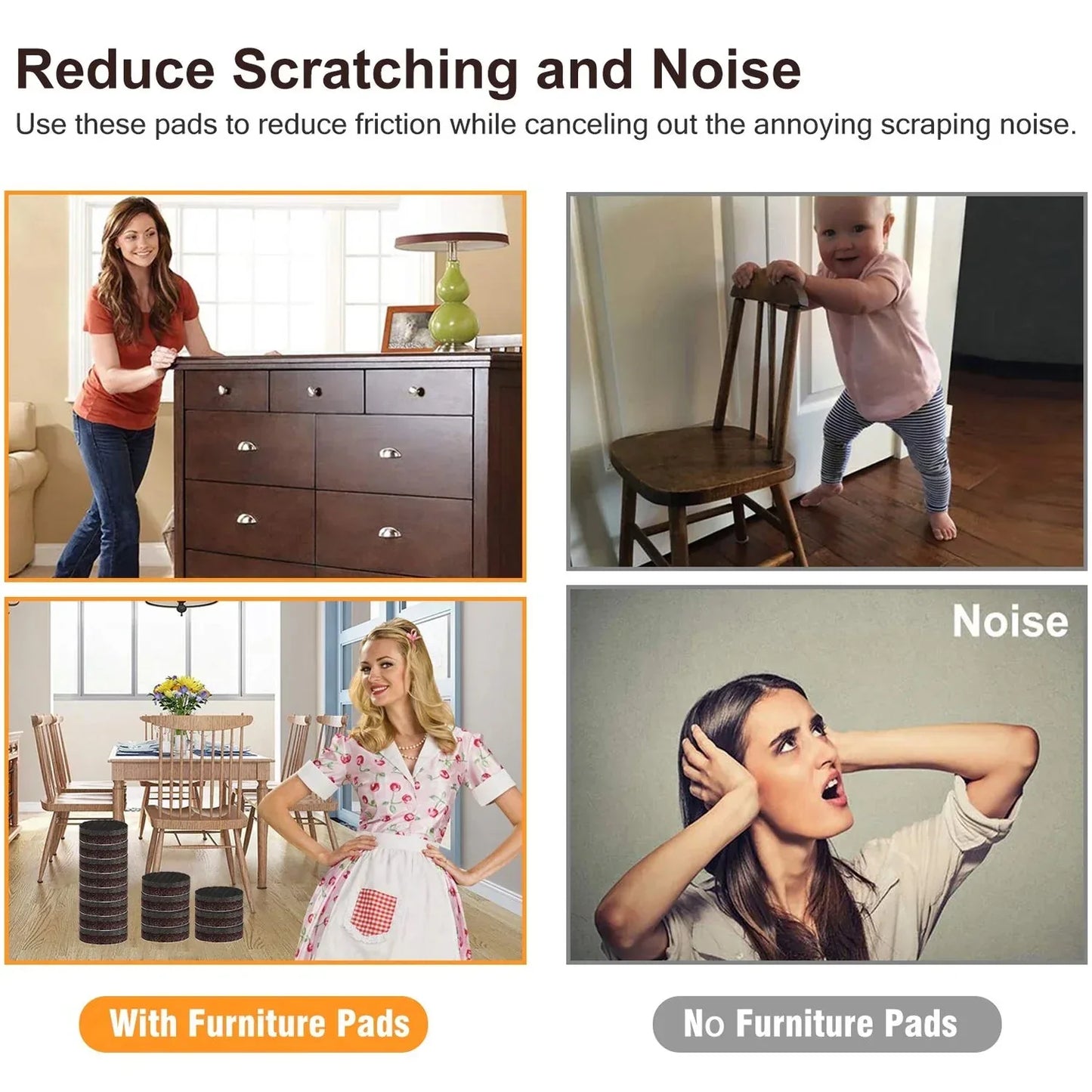 Furniture Protection Pad (8 Pcs Set) - Zidbik