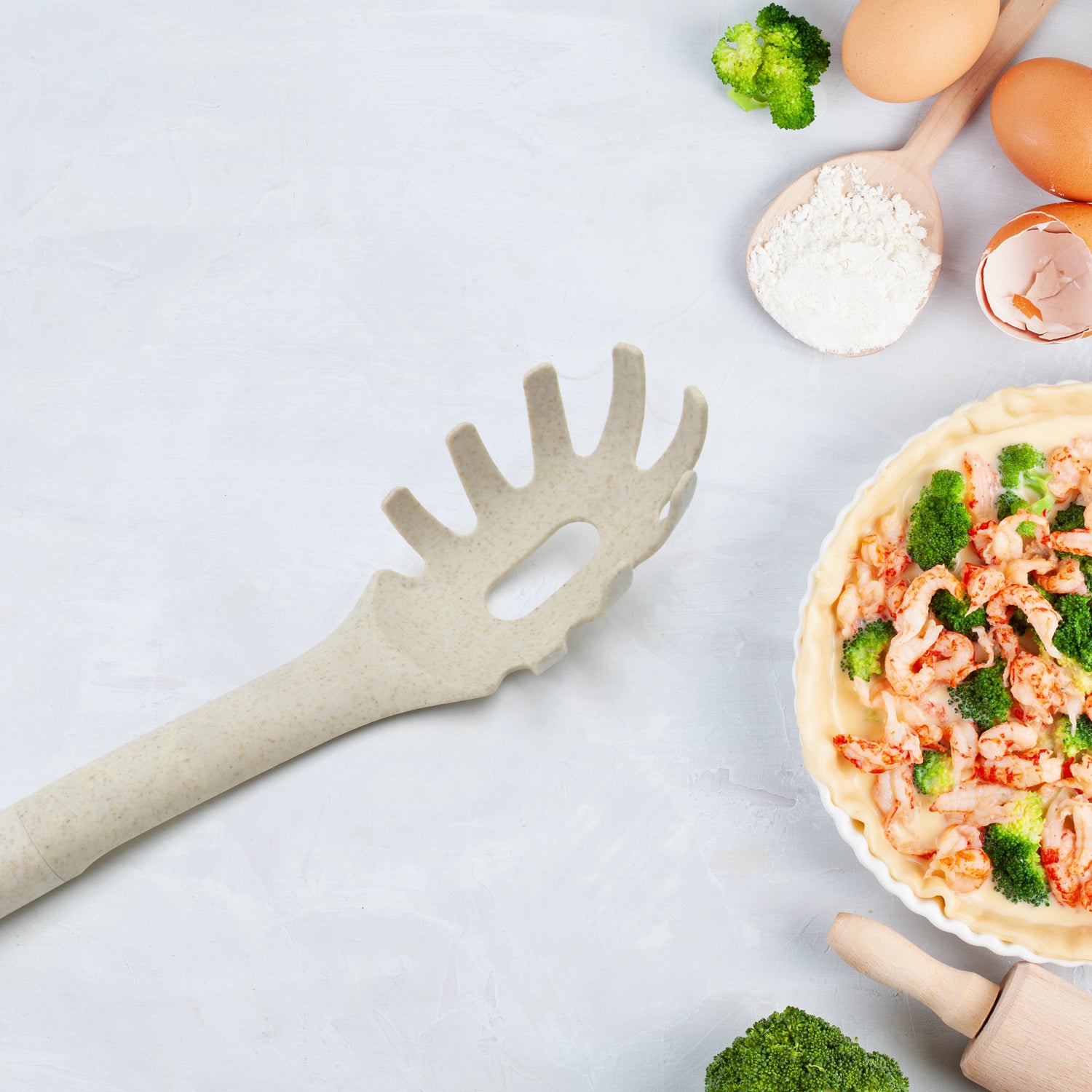 Plastick Kitchen Accessories Whisk  Pasta Spoon  Soup Spoon Heat Resistant  Non Stick Spoons Kitchen Cookware Items  (1 Pc ) - Zidbik