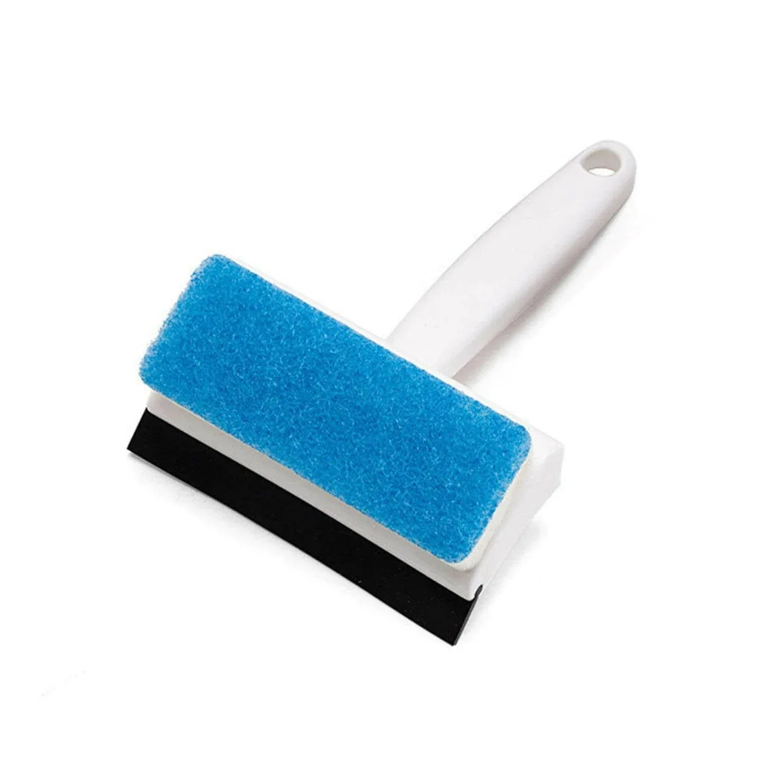 7602 2 In 1 Glass Wiper Cleaning Brush Mirror Grout Tile Cleaner Washing Pot Brush Double-sided Glass Wipe Bathroom Wiper Window Glass Wiper - Zidbik