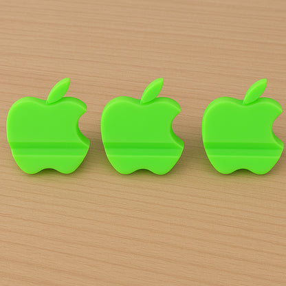 Apple-shaped Plastic Mobile Phone Holder (3 Pc  Mix Color) - Zidbik