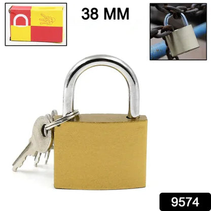 Multipurpose Solid 3 Keys Padlock 38 Mm 1 Pc) - Zidbik