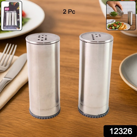 Stainless Steel Salt And Pepper Shaker Set (2 Pc) - Zidbik