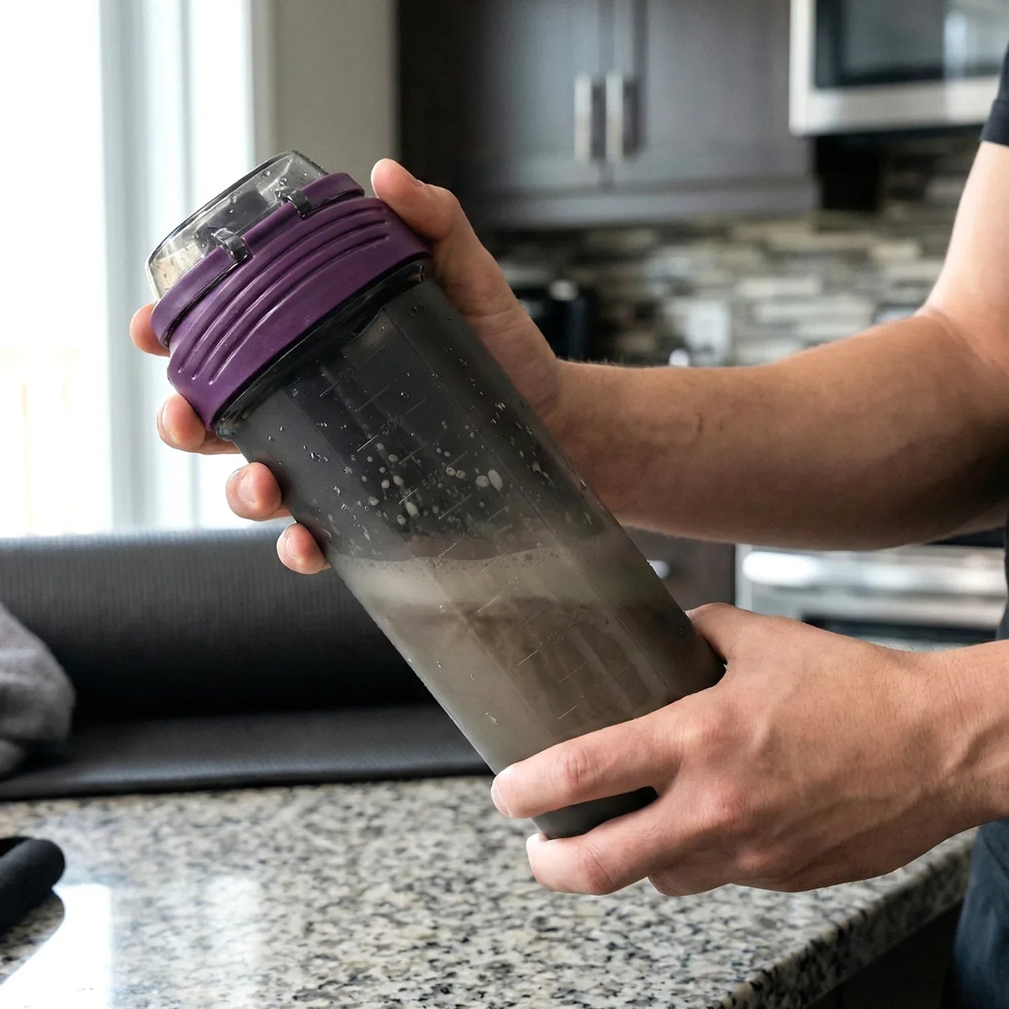 700 Ml Multipurpose Protein Shaker Bottle (1 Pc) - Zidbik