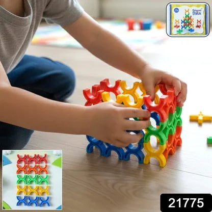 Balanced Block Colorful Interlocking Stacking Toy (1 Set) - Zidbik