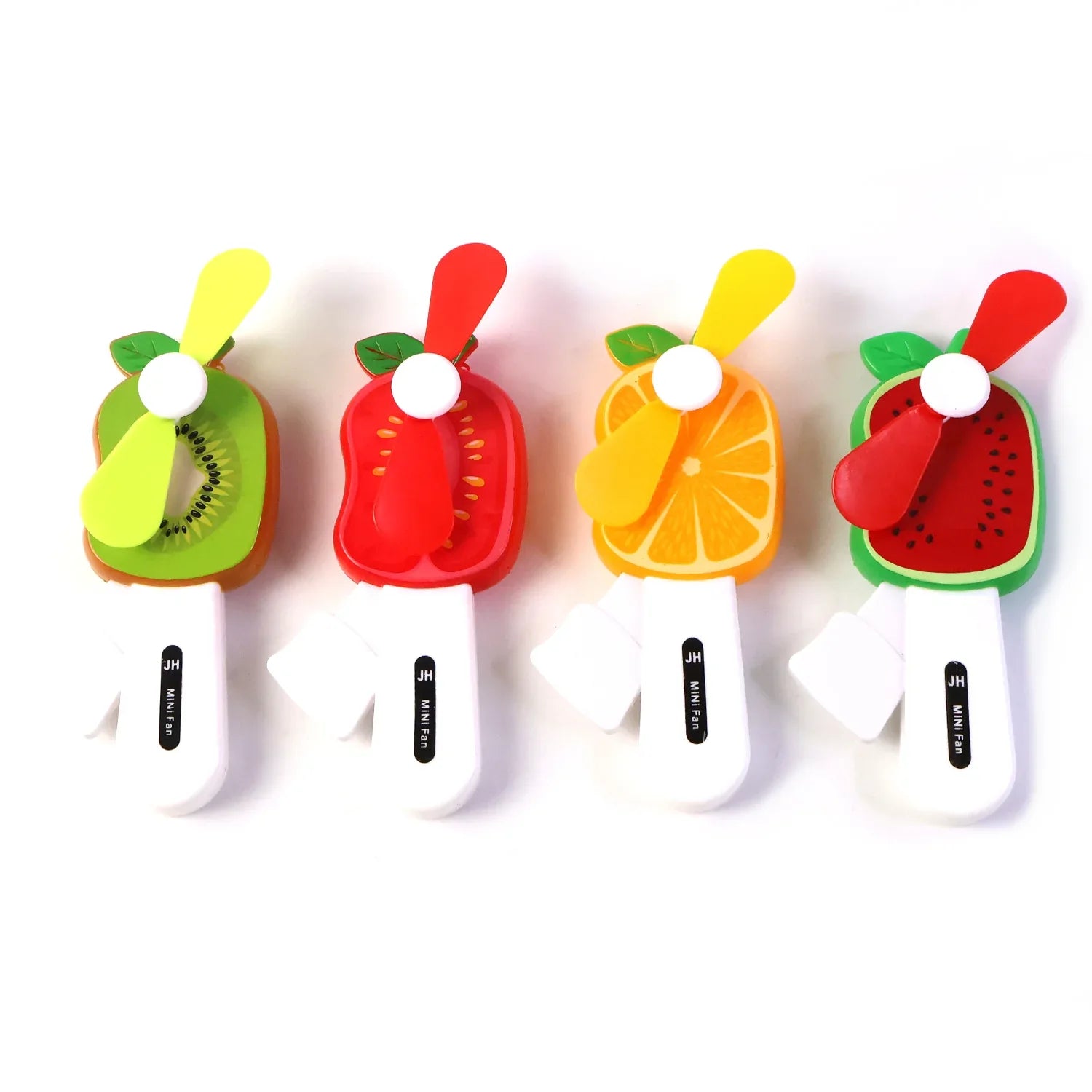 Mini Hand Pressure Fruit-shaped Fan For Kids (1 Pc Mix Design) - Zidbik