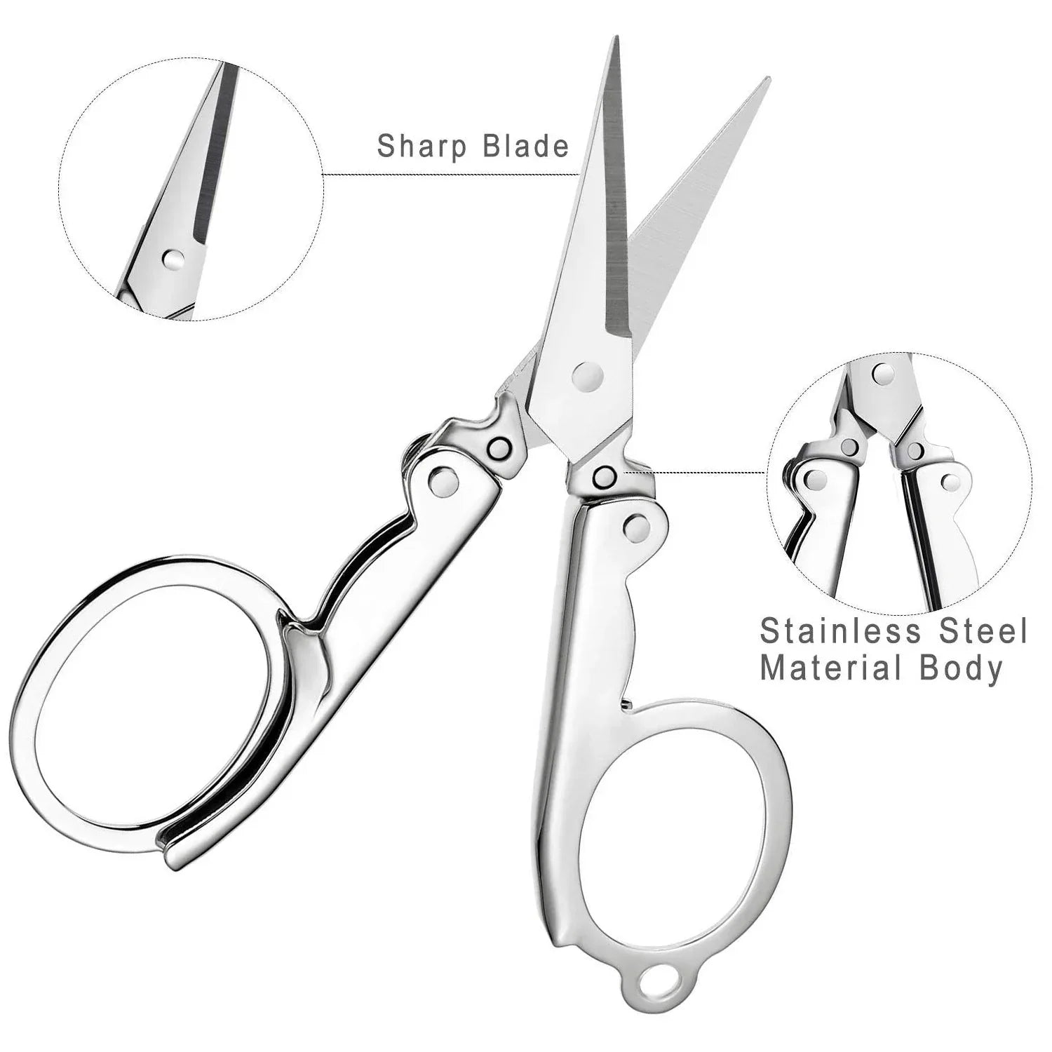 1784 Folding Scissor 3.5inch Used In Crafting And Cutting Purposes For Childrens And Adults. - Zidbik