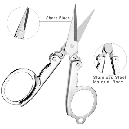 1784 Folding Scissor 3.5inch Used In Crafting And Cutting Purposes For Childrens And Adults. - Zidbik