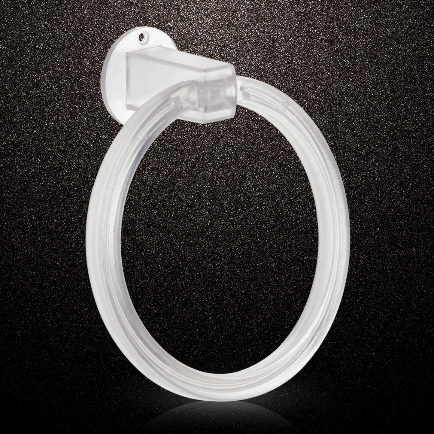 Unbreakable Abs Round Towel Ring Wall Mounted Stand Holder (1 Pc) - Zidbik