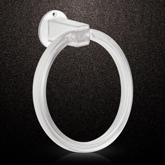 Unbreakable Abs Round Towel Ring Wall Mounted Stand Holder (1 Pc) - Zidbik