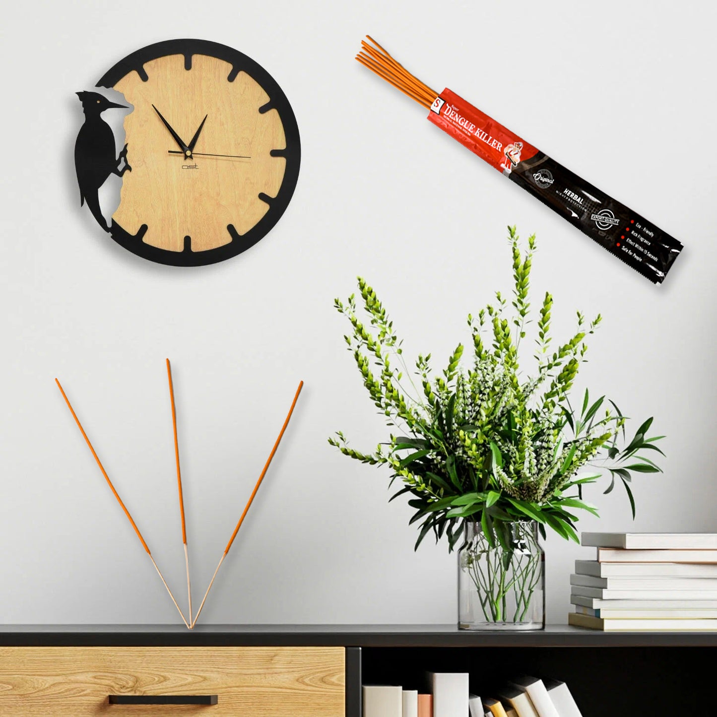 Mosquito Agarbatti Stick Herbal Mosquito Agarbatti  (1 Packet  10 Sticks) (Incense Stick) - Zidbik