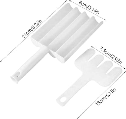 5913a Small Multifunction Fritters Maker - Creative Fritters Scoop Multi-function Ball Maker  Portable Maker For Making Cake Balls Ice Cream Spoon Doughnut Hand Cutting Scoop(2pc Set) - Zidbik