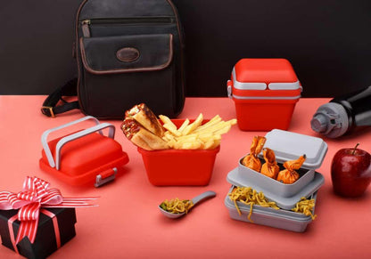 2144 Airtight Lunch Box With Handle Push Lock - Zidbik