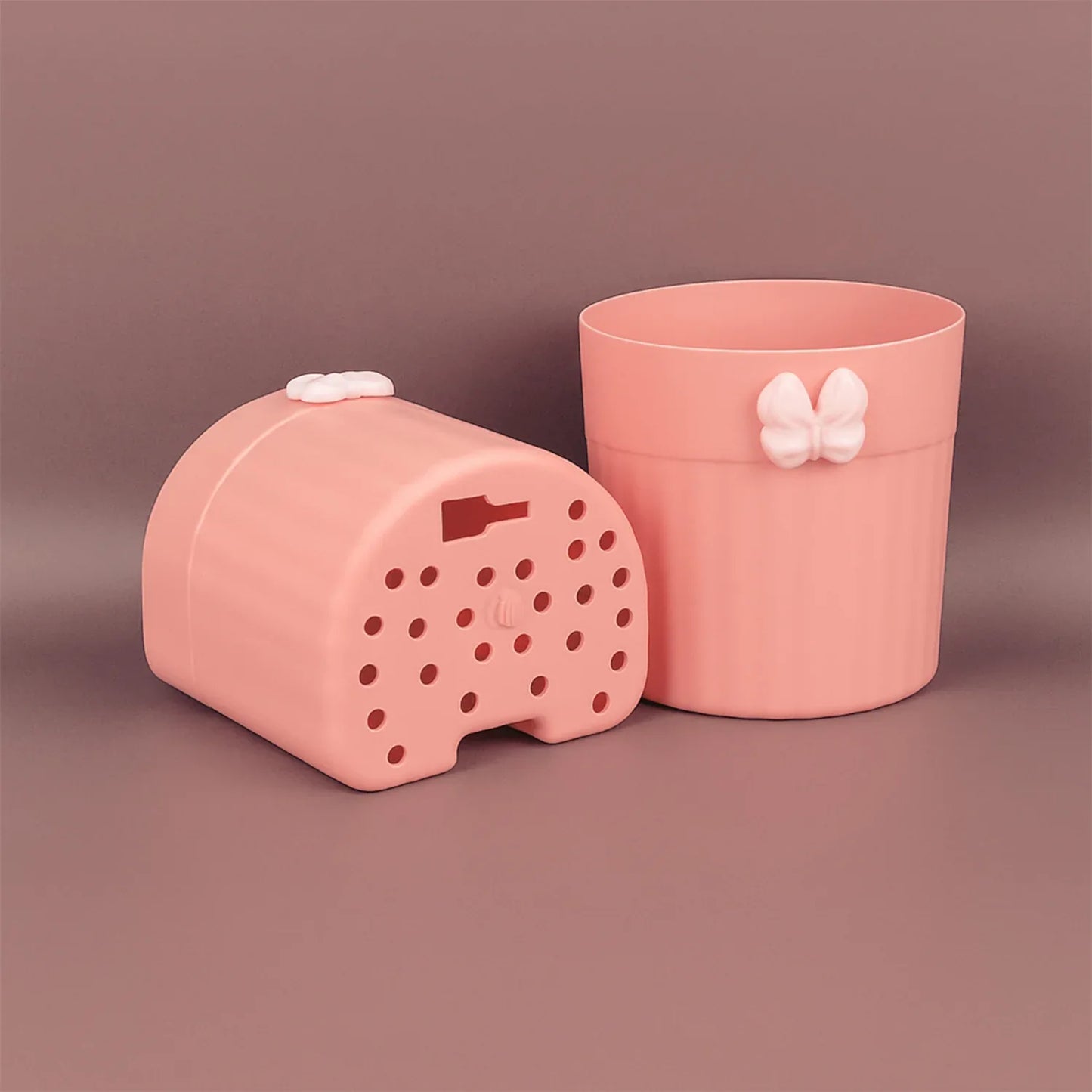 Premium Wall-mounted Toothbrush Holder With Butterfly Design (2 Pc) - Zidbik