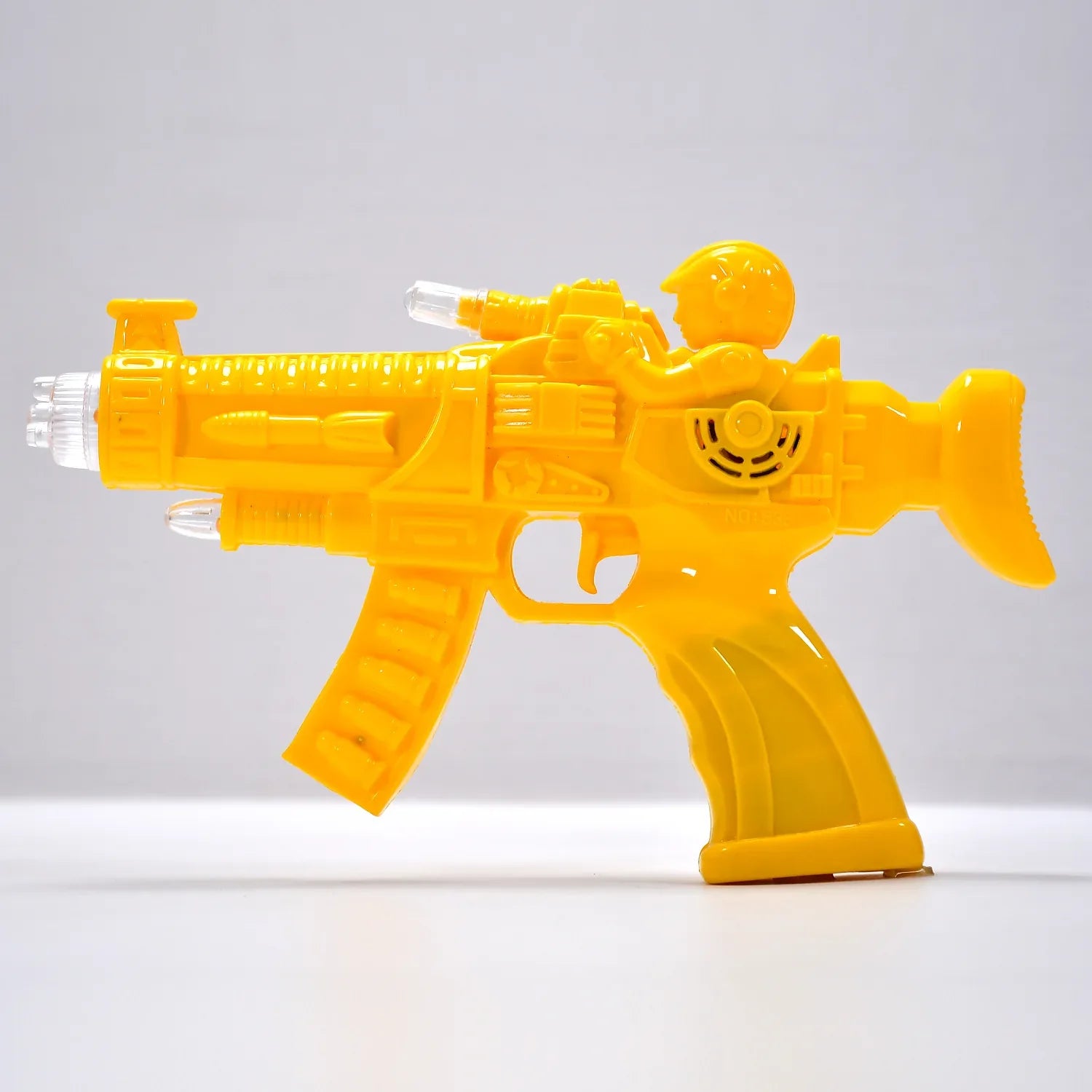 4412 Concept Musical Transparent Glow Gear Gun With Rainbow Light ( 1 Pcs ) - Zidbik