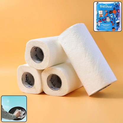 Freshee Super-absorbent Kitchen Roll 4-in-1 Paper Towels (4 Rolls 60 Sheets 240 Sheets) - Zidbik