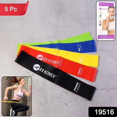 Resistance Loop Exercise Bands (5 Pc) - Zidbik