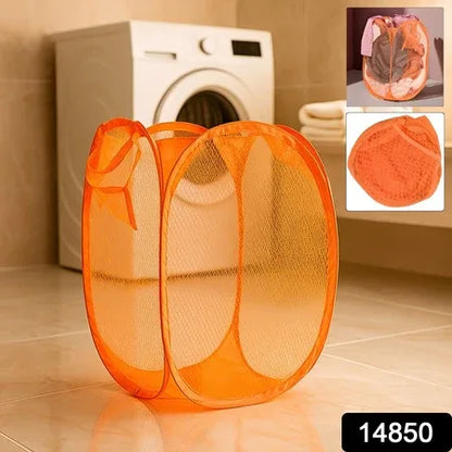 Foldable Pop-up Mesh Laundry Basket Hamper (1 Pc) - Zidbik
