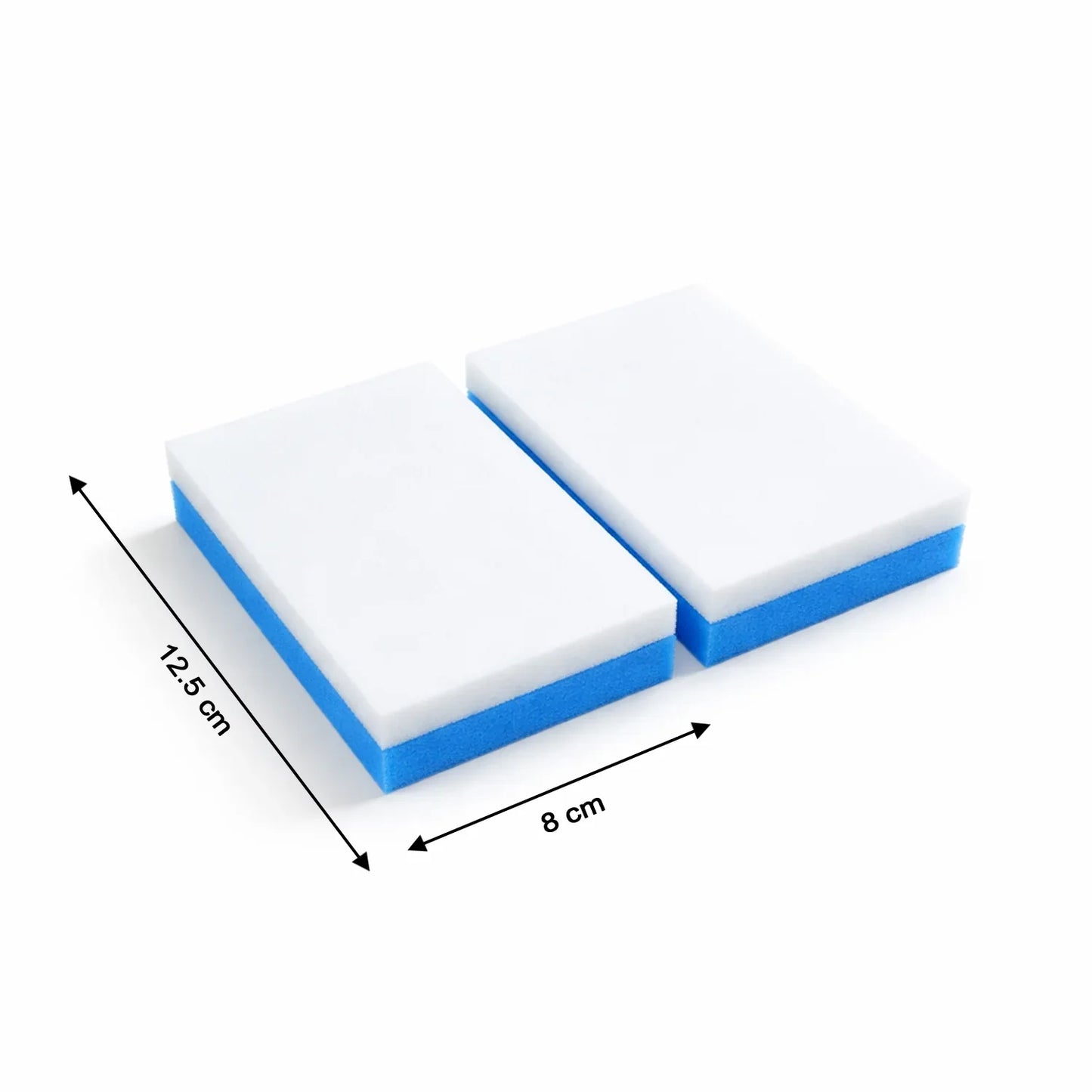 Dual Layer Cleaning Sponge Eraser Pads (2 Pc) - Zidbik