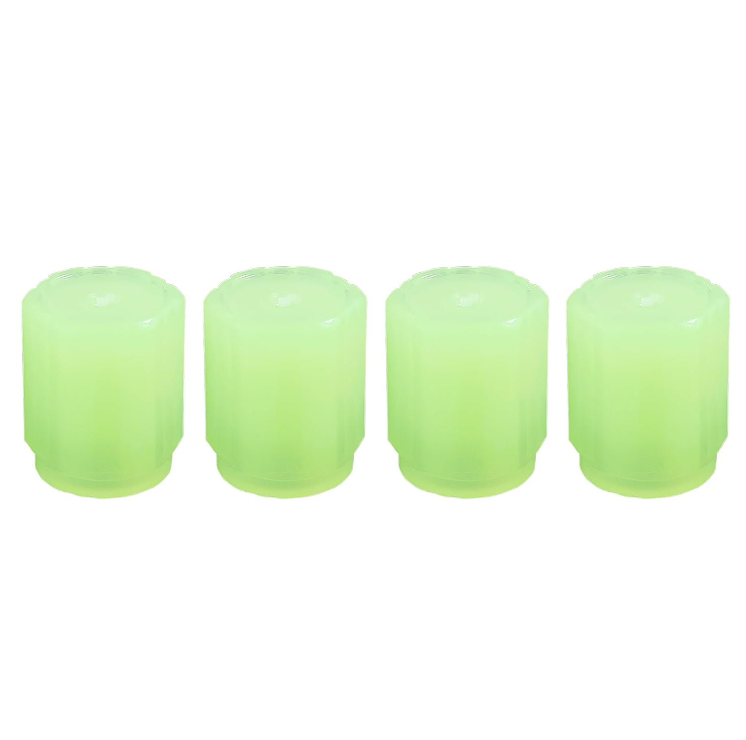 Tyre Valve Caps Luminous Glow Car Tire Valve Cap Covers Vaal Cap (4 Pcs Set) - Zidbik