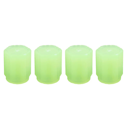 Tyre Valve Caps Luminous Glow Car Tire Valve Cap Covers Vaal Cap (4 Pcs Set) - Zidbik